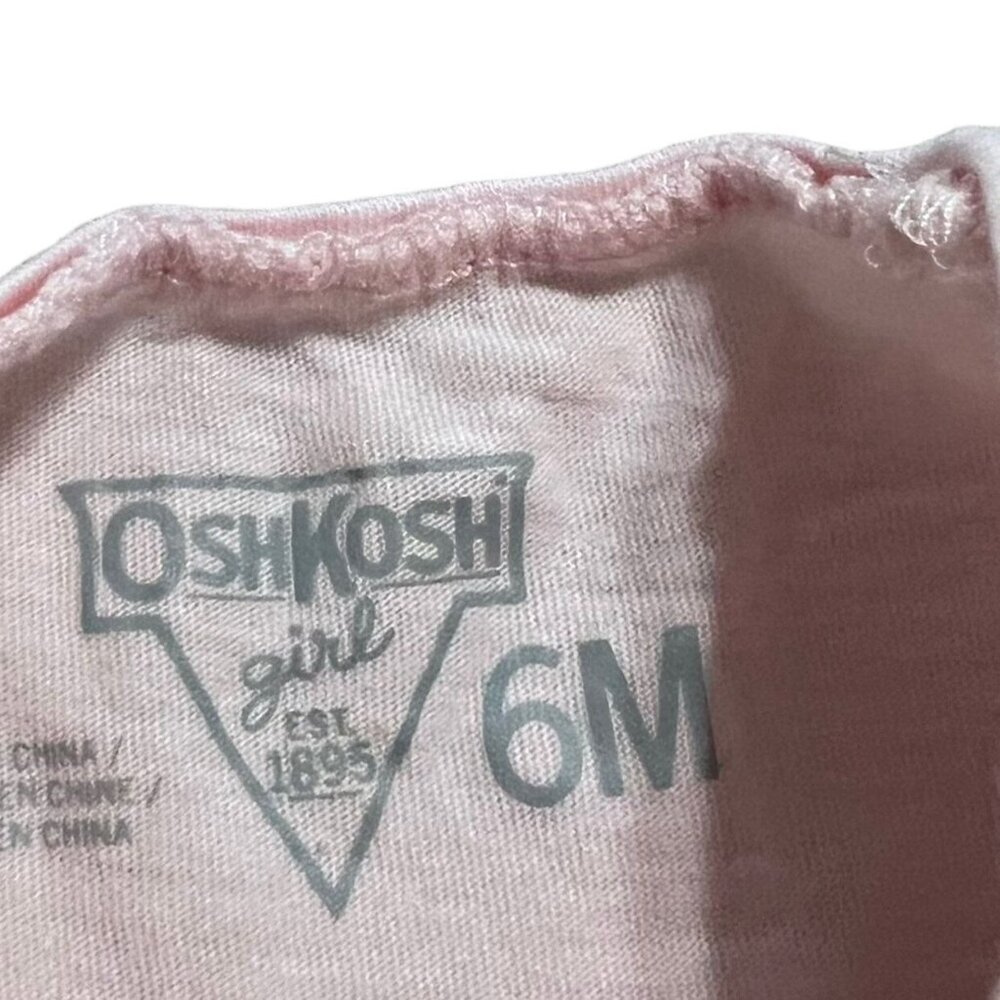 OshKosh 6m Pink Lace Bow Top - Picture 4 of 4